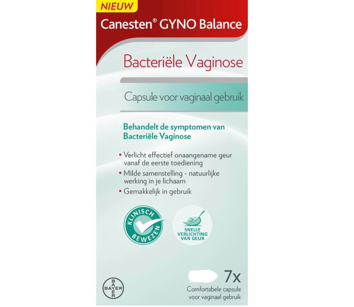 Canesten Gyno Balance Capsule - bij bacteriële vaginose - 7 capsules voor vaginaal gebruik